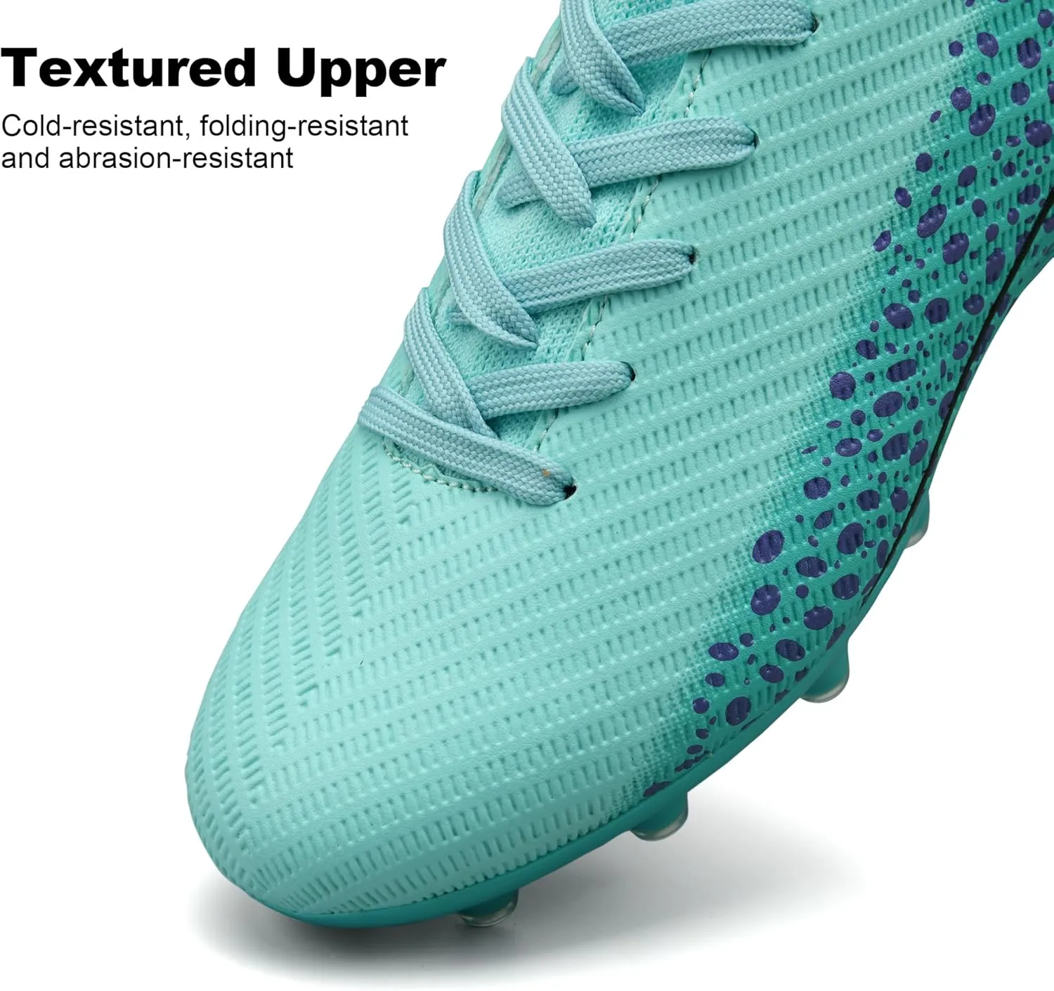 Kids Soccer Cleats for Boys and Girls Youth Mid-top Football Shoes Outdoor Athletic Turf Soccer Shoes
