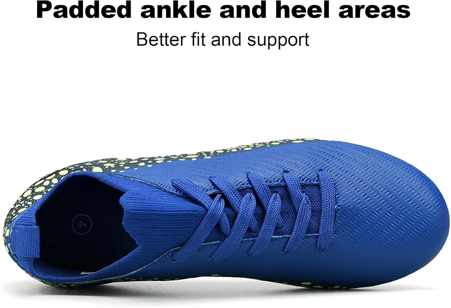 Kids Soccer Cleats for Boys and Girls Youth Mid-top Football Shoes Outdoor Athletic Turf Soccer Shoes