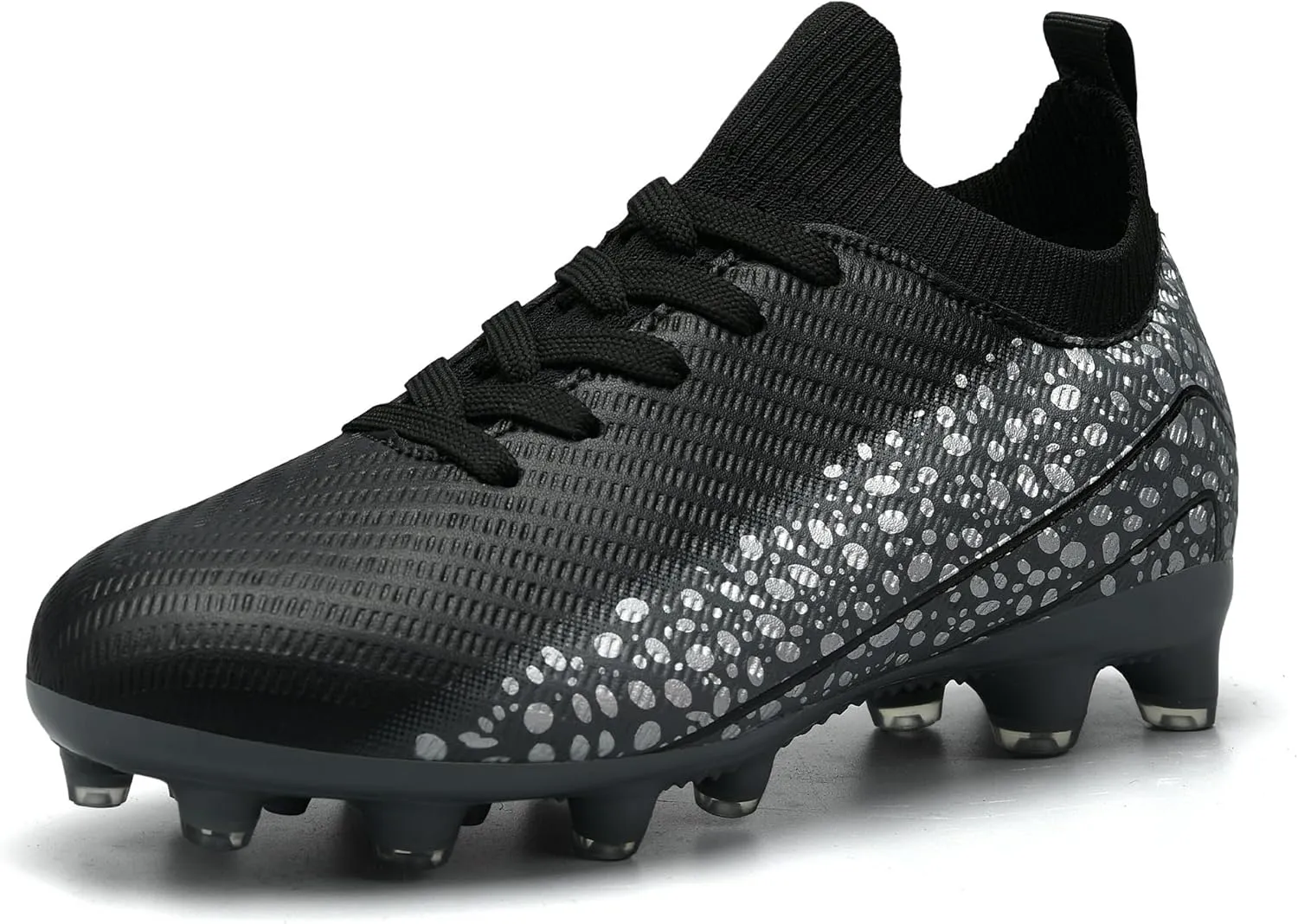 Kids Soccer Cleats for Boys and Girls Youth Mid-top Football Shoes Outdoor Athletic Turf Soccer Shoes