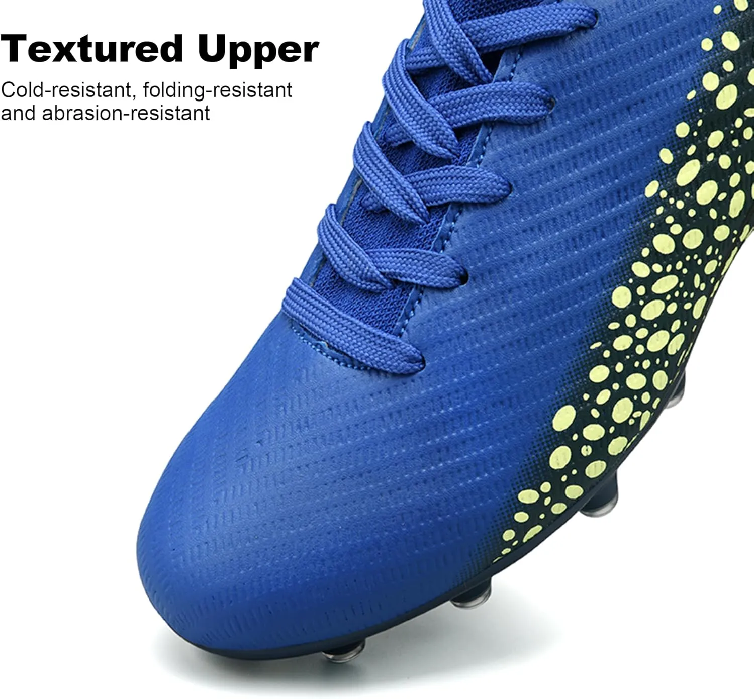 Kids Soccer Cleats for Boys and Girls Youth Mid-top Football Shoes Outdoor Athletic Turf Soccer Shoes