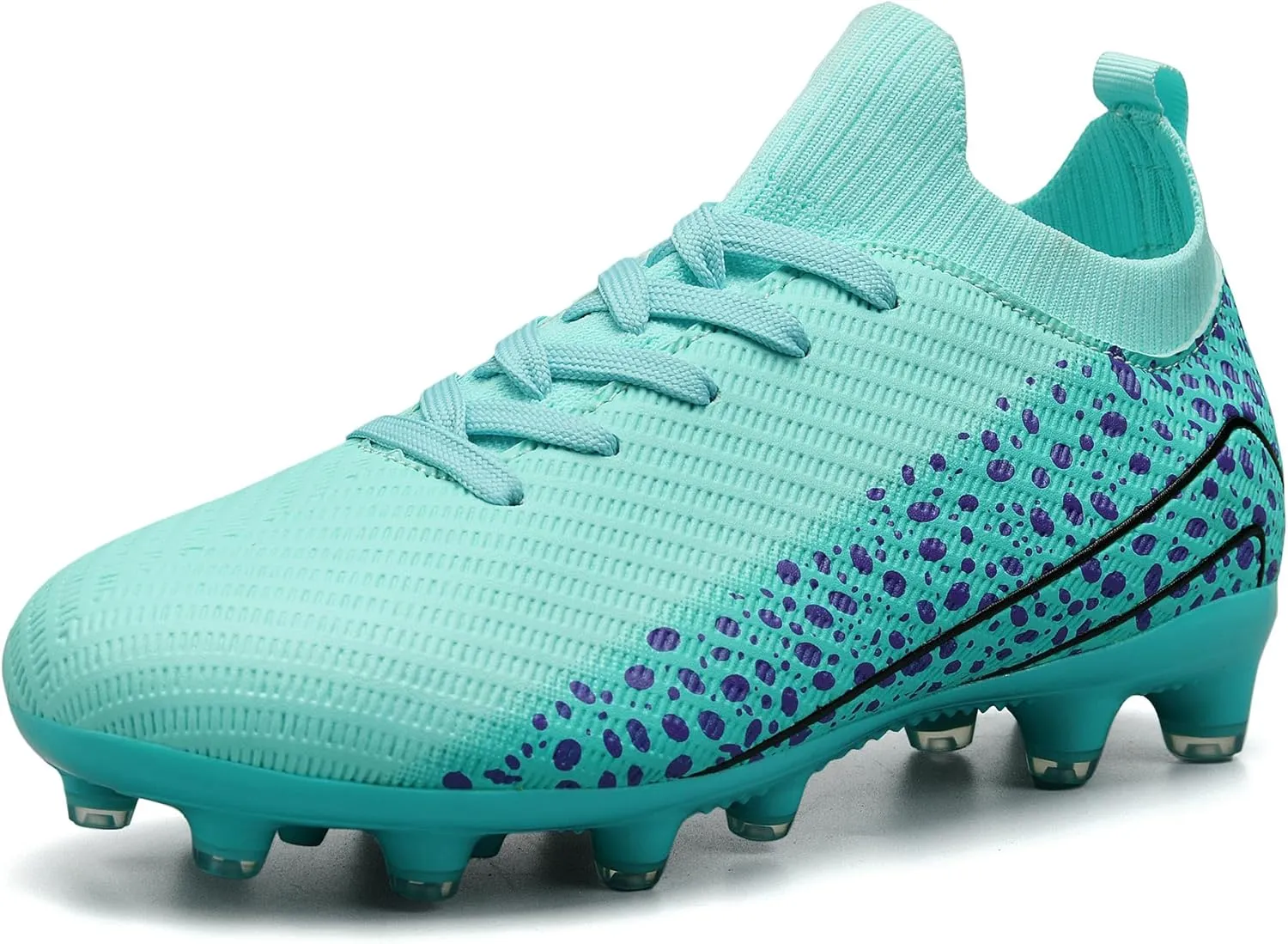 Kids Soccer Cleats for Boys and Girls Youth Mid-top Football Shoes Outdoor Athletic Turf Soccer Shoes
