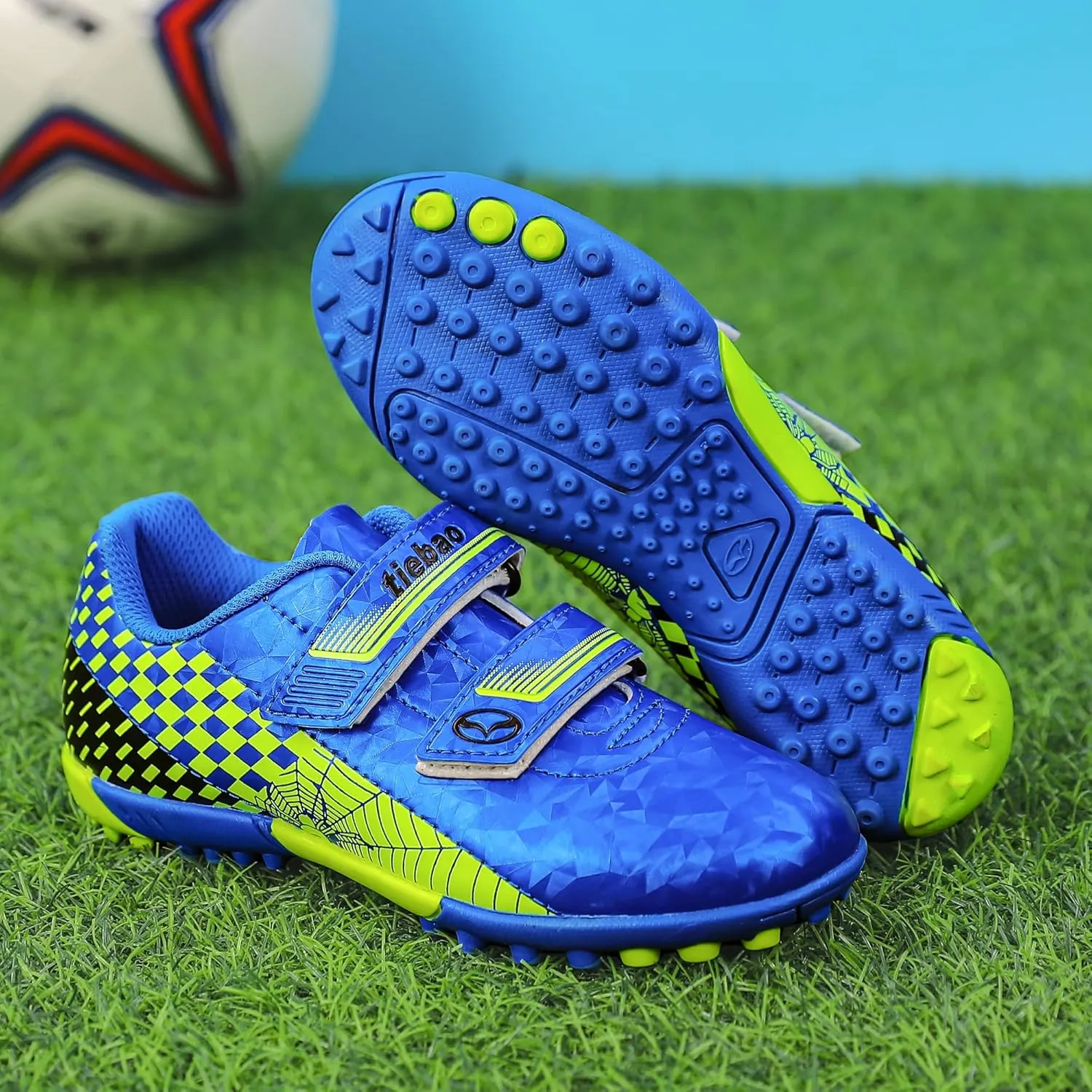 Kids Soccer Cleats Turf Outdoor Indoor TF Soccer Shoes Little Big Boys Girls