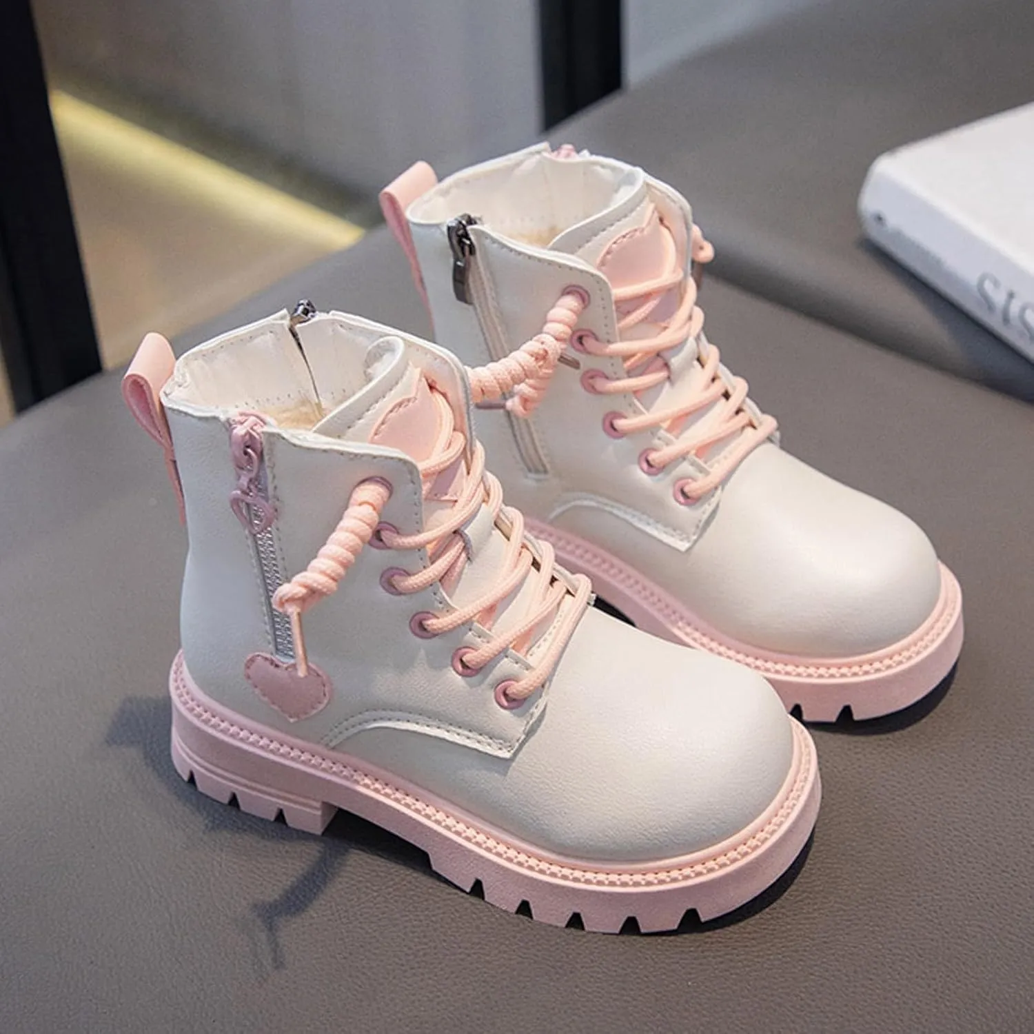 Kids Winter Snow Boots Warm Cozy Anti-Slip Mid Calf Winter Shoes Snow Boots Kids Warm Anti-Slip Outdoor Winter Shoes