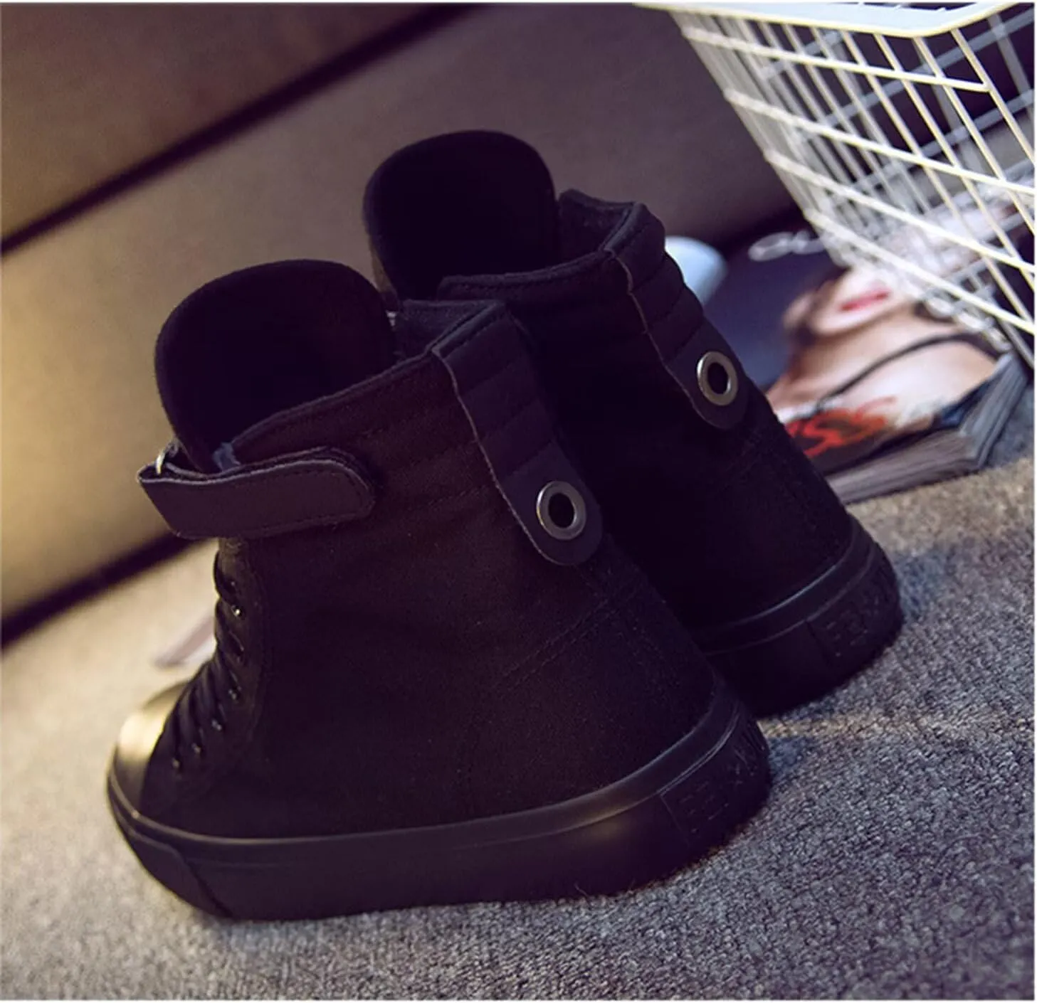 KPOP Stray Kids Shoes Sneakers Felix Bang Chan Lee Know ChangBin Han I.N HyunJin Seungmin Hiphop High-Top Canvas Shoes