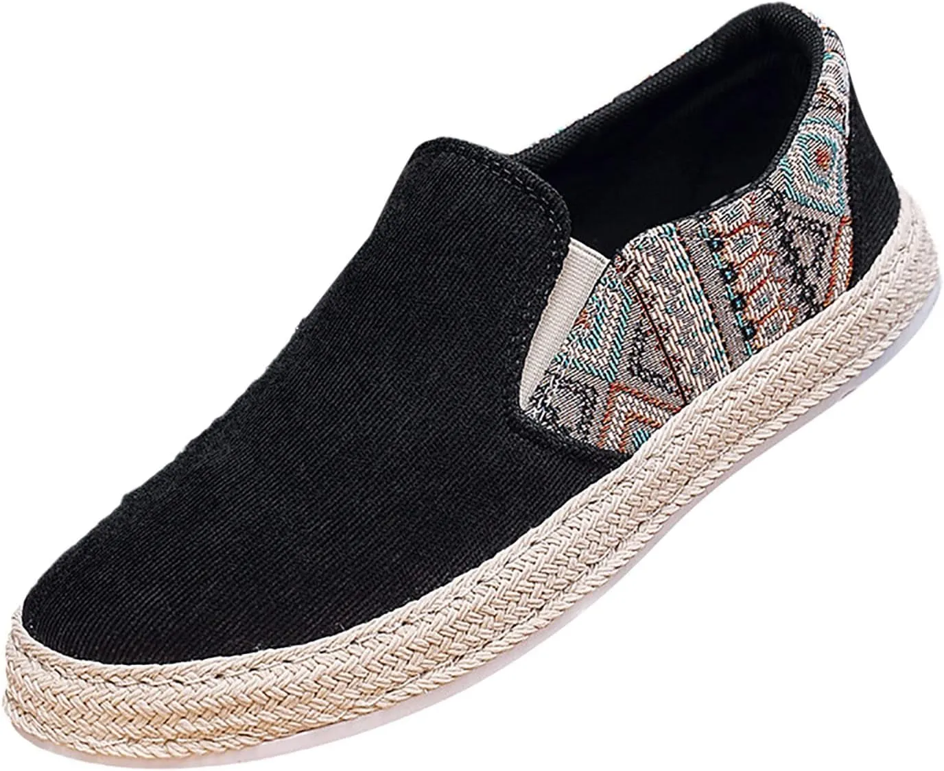 Lightweight Diabetic Shoes for Men Slip On Lightweight Breathable Fashion Sneaker Soft Flat Soled Elderly Shoes