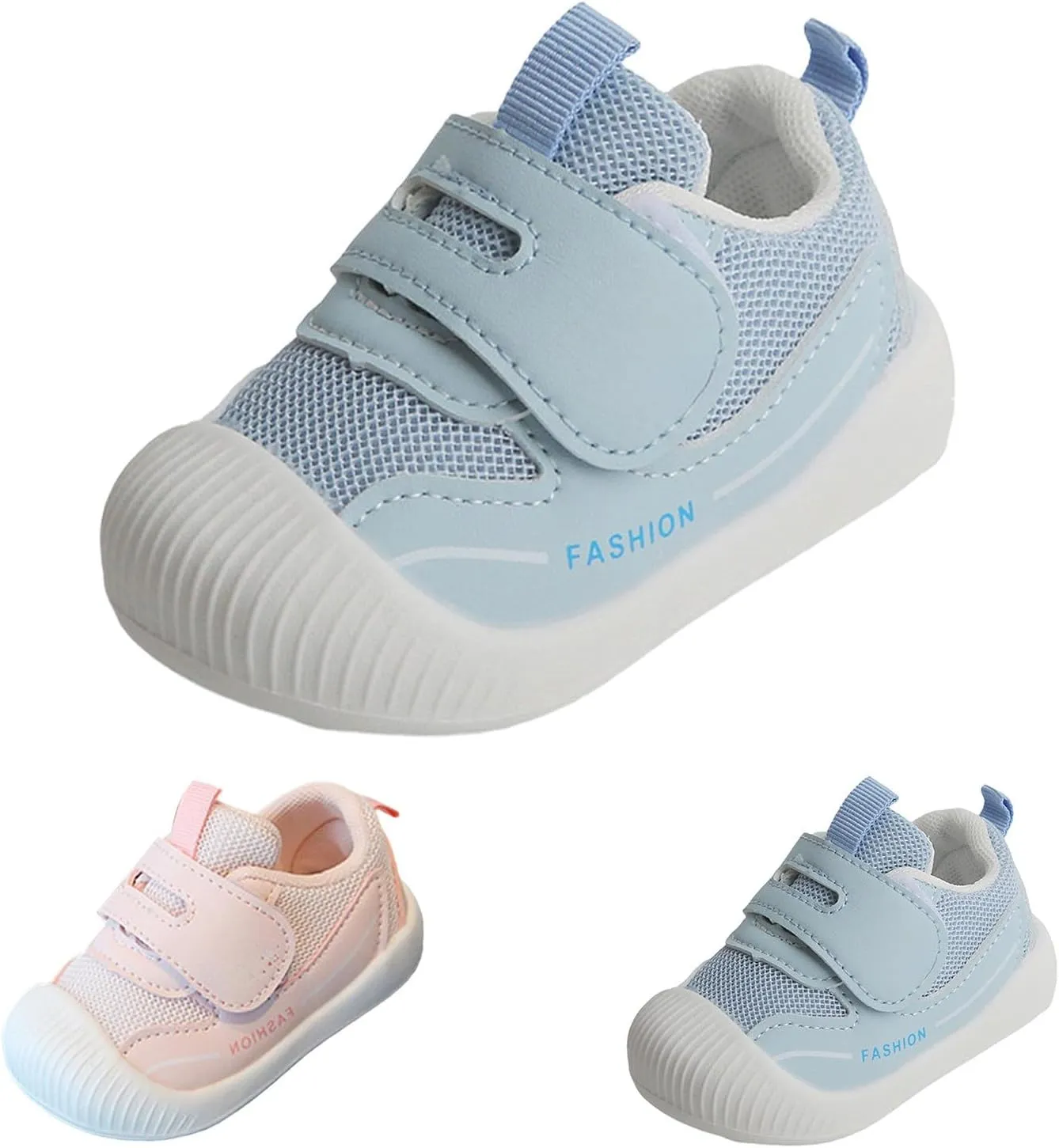 Little Boys Girls Mesh Breathable Athletic Shoes Toddler Classic Sneakers Slip On Outdoor Casual Sports Footwear