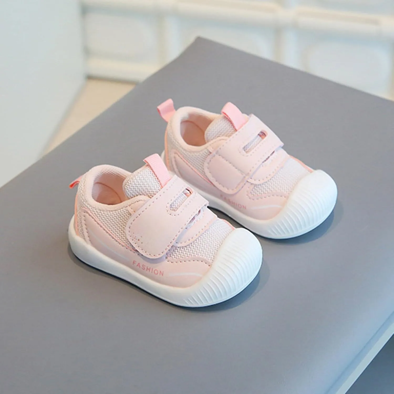 Little Boys Girls Mesh Breathable Athletic Shoes Toddler Classic Sneakers Slip On Outdoor Casual Sports Footwear