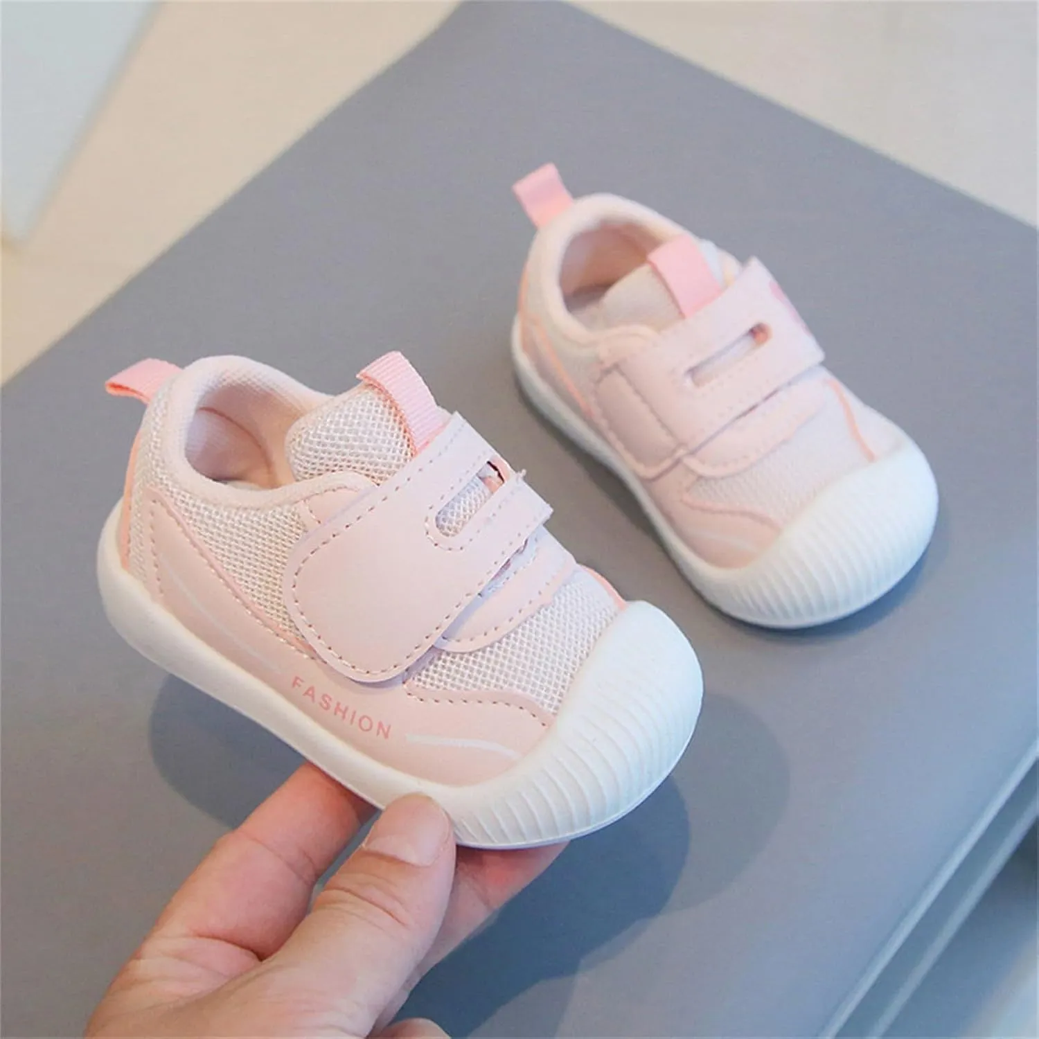 Little Boys Girls Mesh Breathable Athletic Shoes Toddler Classic Sneakers Slip On Outdoor Casual Sports Footwear
