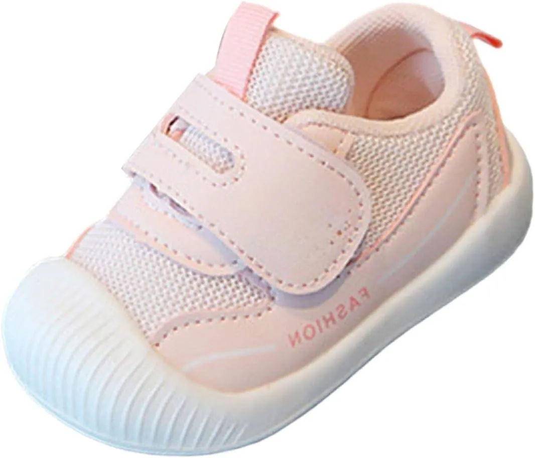 Little Boys Girls Mesh Breathable Athletic Shoes Toddler Classic Sneakers Slip On Outdoor Casual Sports Footwear