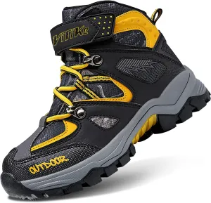 Littleplum Boys Snow Boots Winter Waterproof Antiskid Boots Hiking Outdoor Shoes Booties for Unisex Kids (Little Kid/Big Kid)