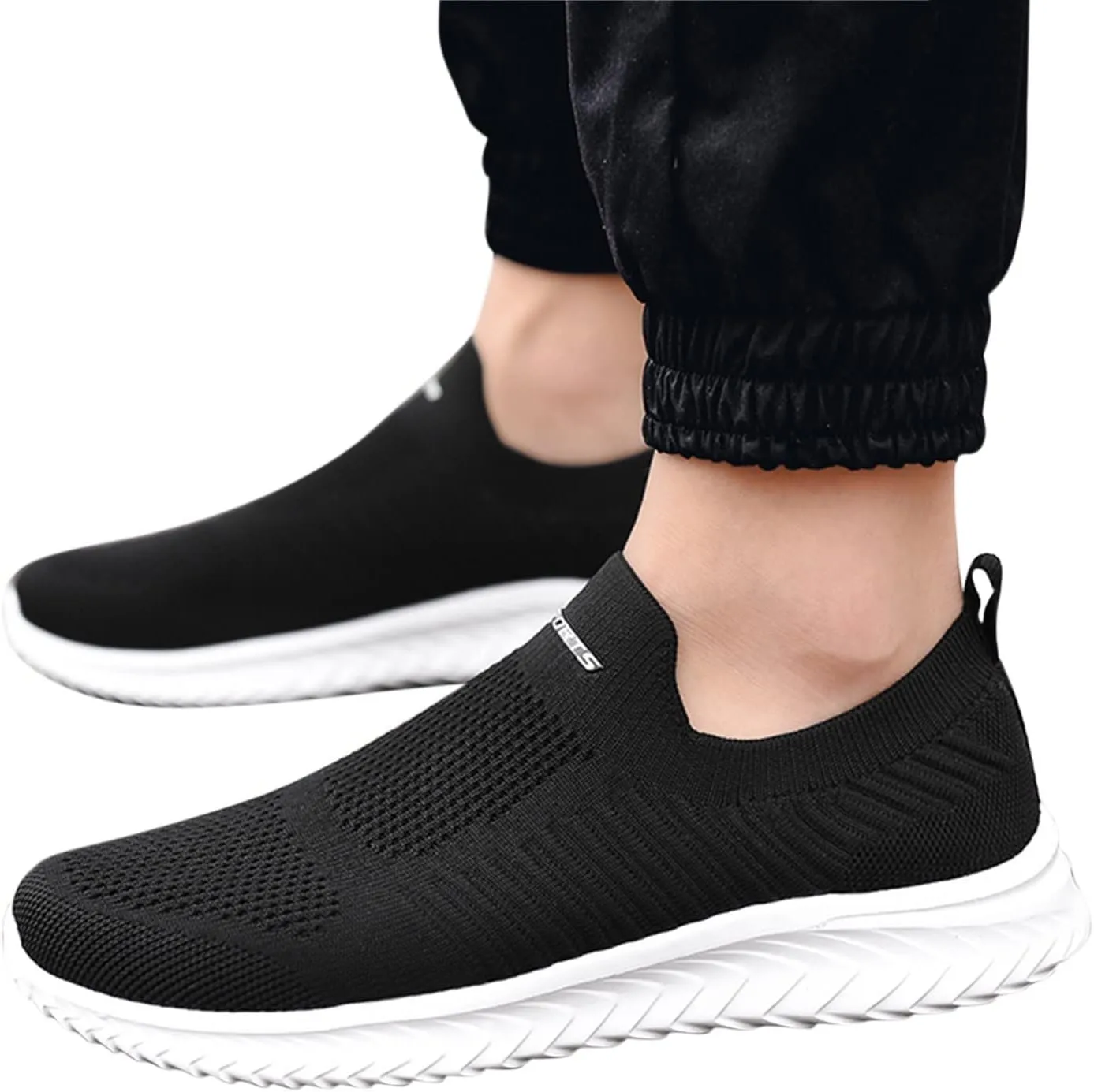 Low-Top Slip Ons Women's Fashion Sneakers Casual Mens Dress Shoes Lightweight Casual Shoes Trendy Chunky Sneakers Black Tennis Shoe Loafers Shoe