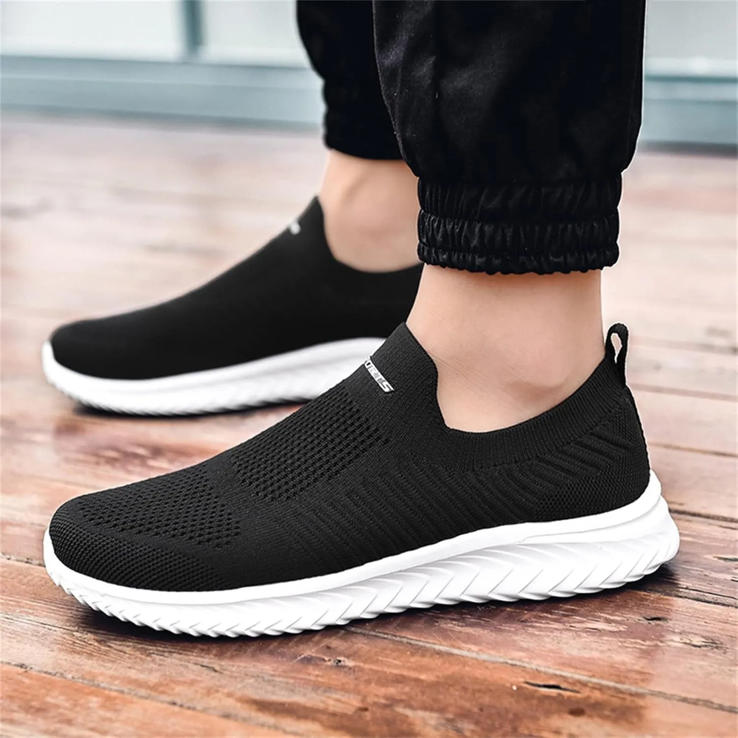 Low-Top Slip Ons Women's Fashion Sneakers Casual Mens Dress Shoes Lightweight Casual Shoes Trendy Chunky Sneakers Black Tennis Shoe Loafers Shoe