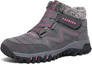 MAIZUN Womens Snow Boots Anti-slip Warm Fur Lined Ankle Booties Comfor Winter Outdoor Hiking Boots Size 6-9.5