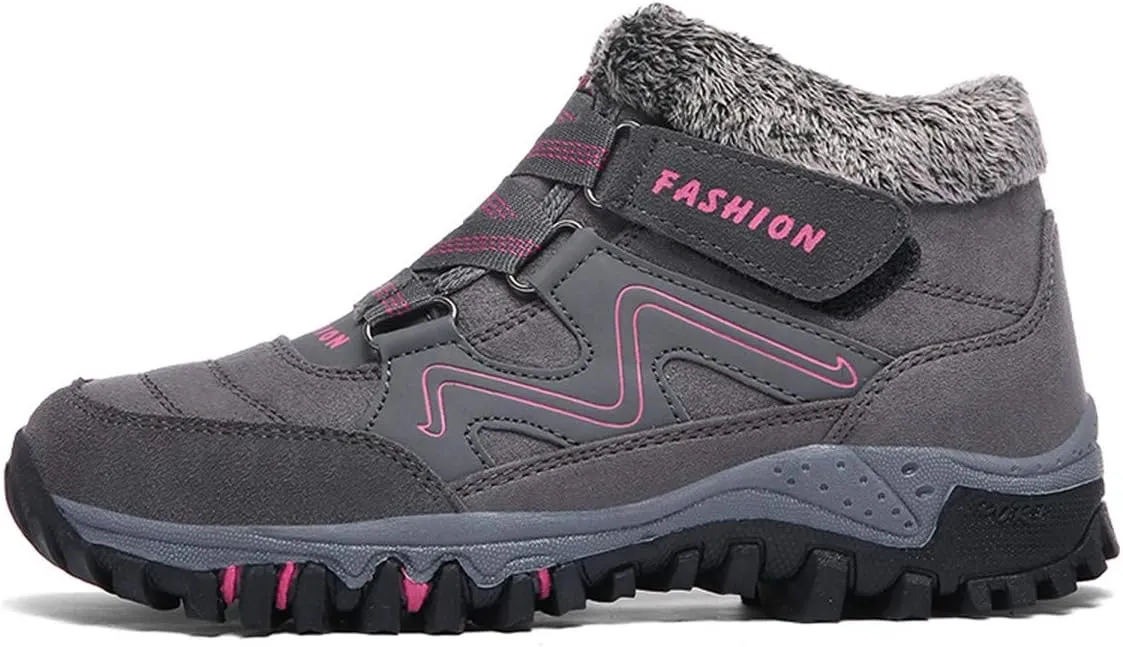MAIZUN Womens Snow Boots Anti-slip Warm Fur Lined Ankle Booties Comfor Winter Outdoor Hiking Boots Size 6-9.5