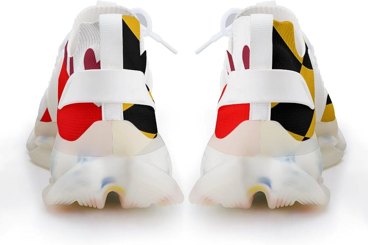 Maryland Canada Flag Men's Running Shoes Lightweight Walking Shoe Breathable Sneaker