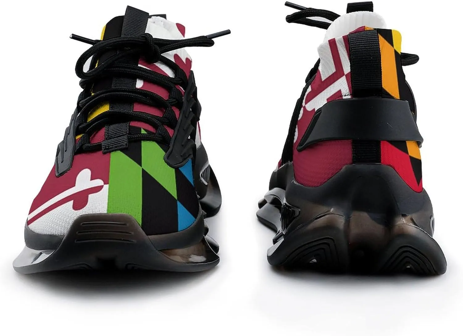 Maryland LGBT Flag Men's Running Shoes Lightweight Walking Shoe Breathable Sneaker