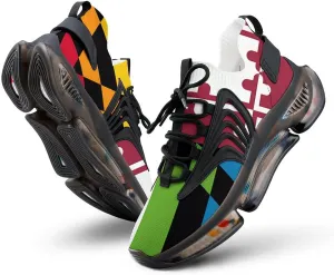 Maryland LGBT Flag Men's Running Shoes Lightweight Walking Shoe Breathable Sneaker