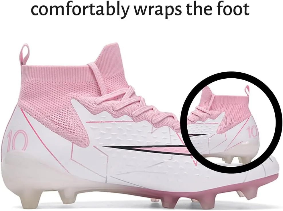 Maylrvjv Men's Soccer Cleats Football Shoes Comfortable Indoor and Outdoor Training Sports Sneakers