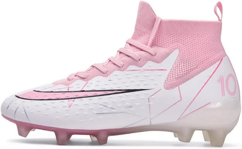 Maylrvjv Men's Soccer Cleats Football Shoes Comfortable Indoor and Outdoor Training Sports Sneakers