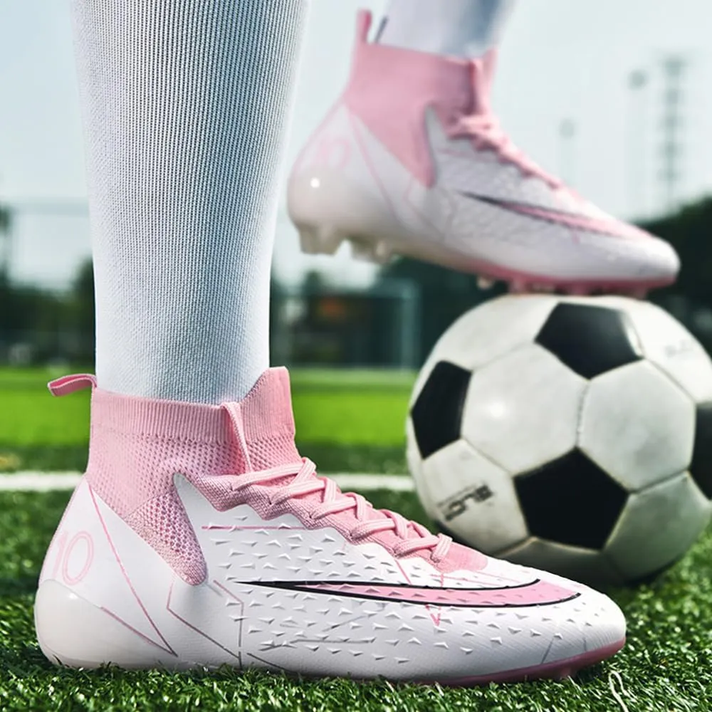 Maylrvjv Men's Soccer Cleats Football Shoes Comfortable Indoor and Outdoor Training Sports Sneakers