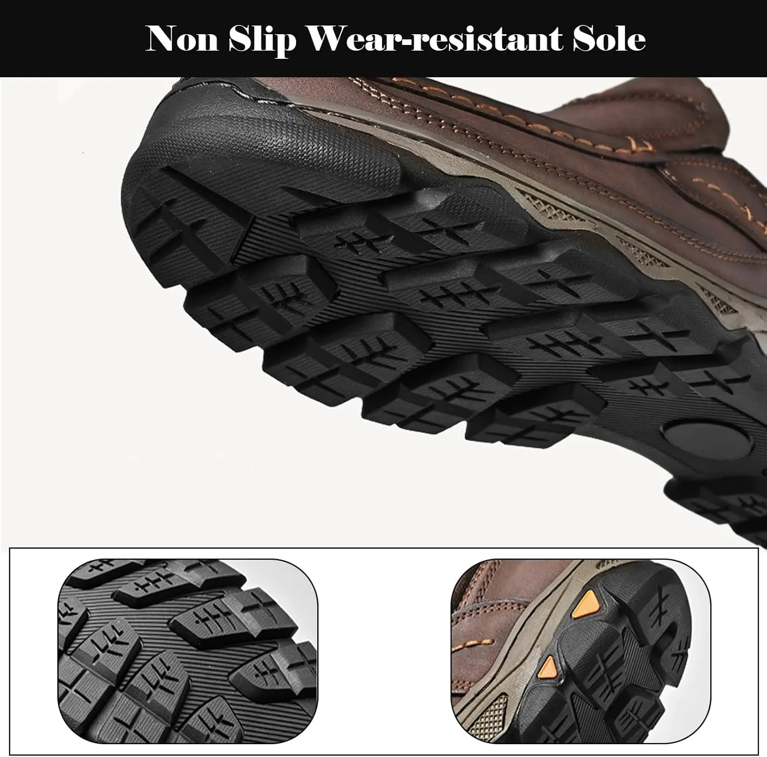 Men Casual Shoes Loafers Comfortable Walking Sneakers Oxford Waterproof Hiking Boots for Work Dress Travel