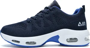 Men's Air Running Shoes Tennis Jogging Gym Fashion Sneaker Lightweight Knitting Breathable Athletic Walking Shoes US 7-12.5