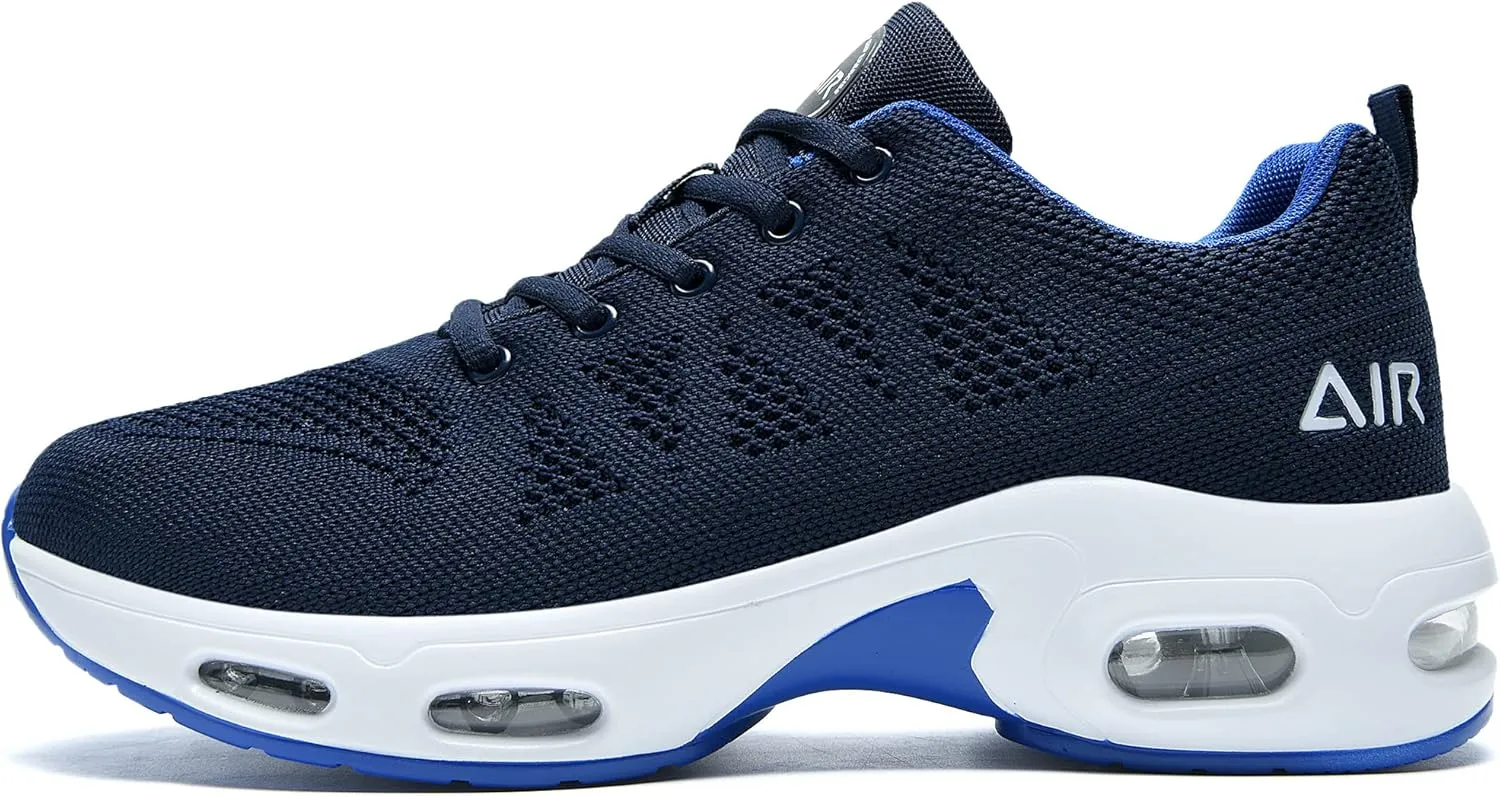 Men's Air Running Shoes Tennis Jogging Gym Fashion Sneaker Lightweight Knitting Breathable Athletic Walking Shoes US 7-12.5