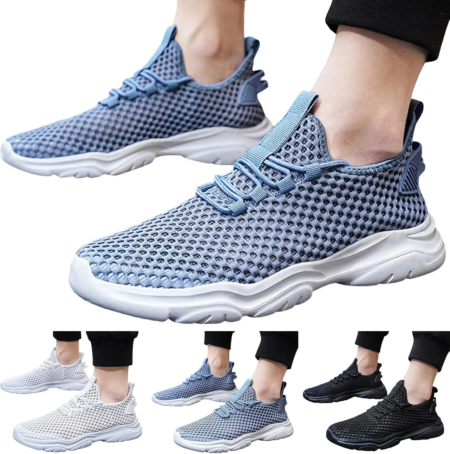 Men's Breathable Barefoot Shoes Recovery Air Athletic Running Tennis Shoe Fashion Lightweight Sneakers for Men