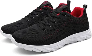 Mens Breathable Lace Up Running Shoes Recovery Air Athletic Running Tennis Shoe Lightweight Work Shoes for Men