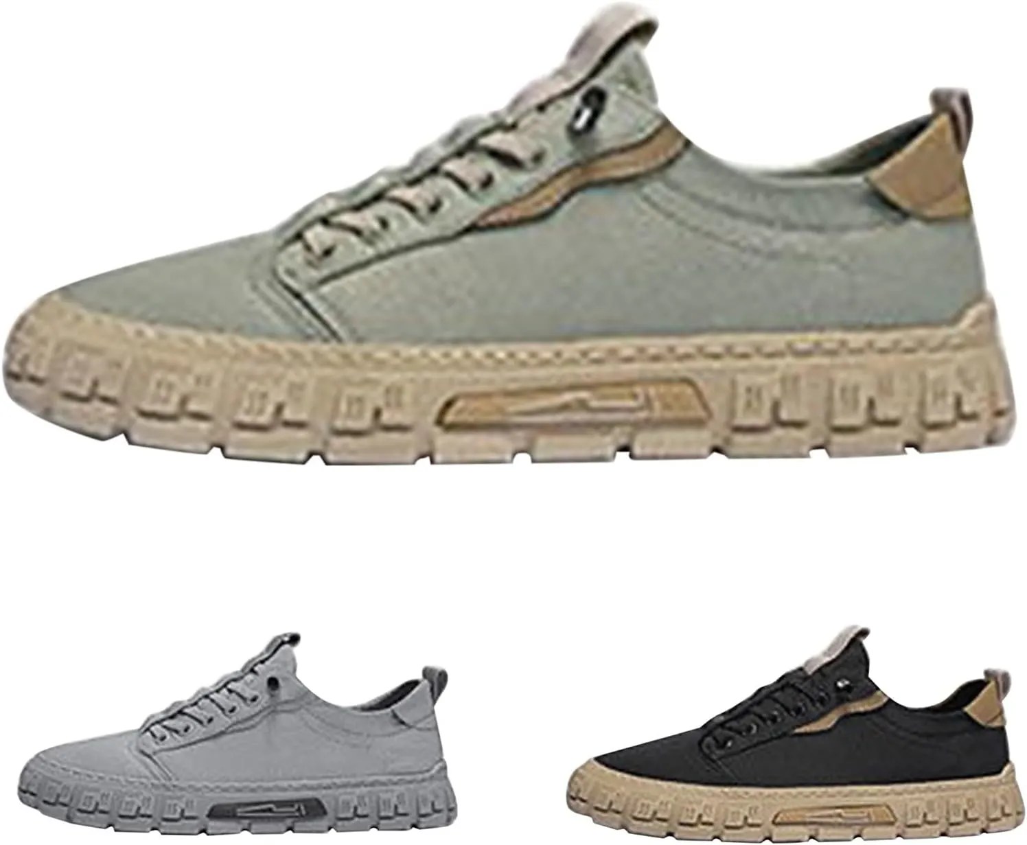 Men's Breathable Work Shoes All Casual Shoes Sports Fashion Casual Slip on Wide Shoes for Summer Autumn