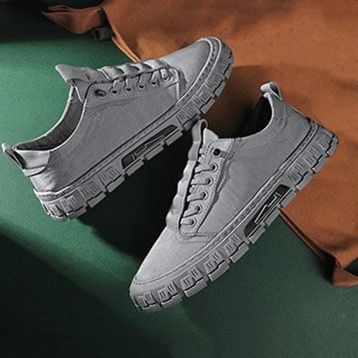 Men's Breathable Work Shoes All Casual Shoes Sports Fashion Casual Slip on Wide Shoes for Summer Autumn
