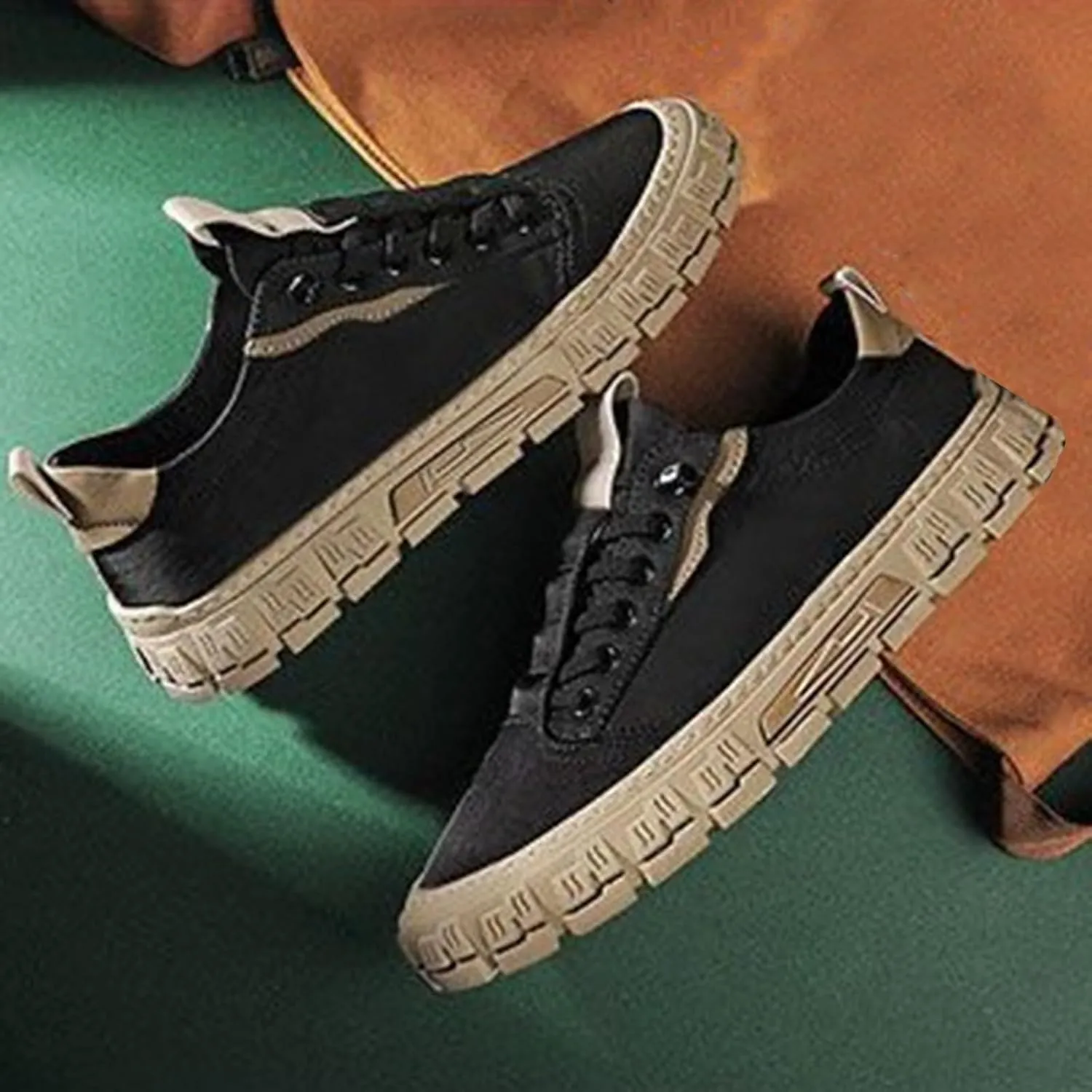 Men's Breathable Work Shoes All Casual Shoes Sports Fashion Casual Slip on Wide Shoes for Summer Autumn