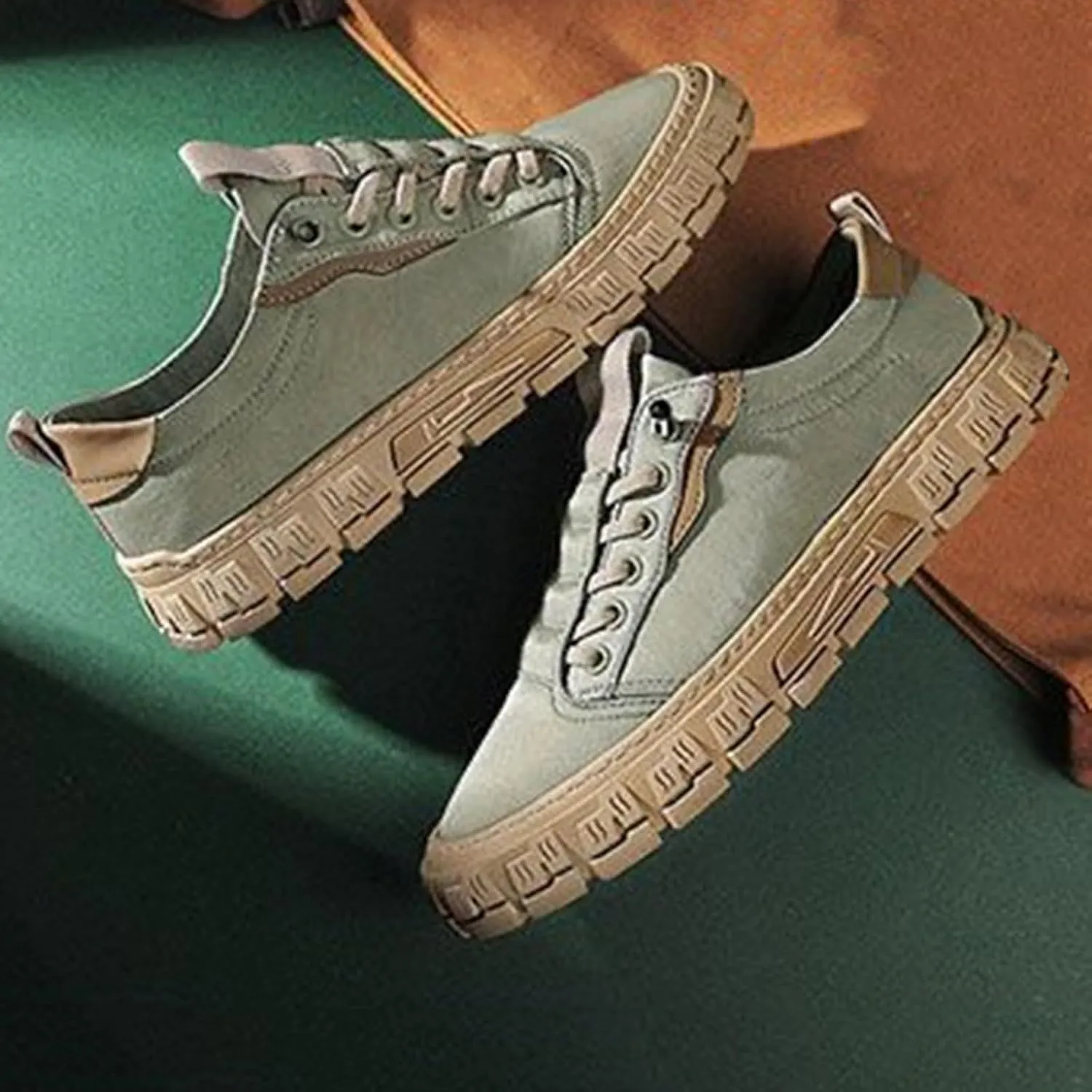 Men's Breathable Work Shoes All Casual Shoes Sports Fashion Casual Slip on Wide Shoes for Summer Autumn