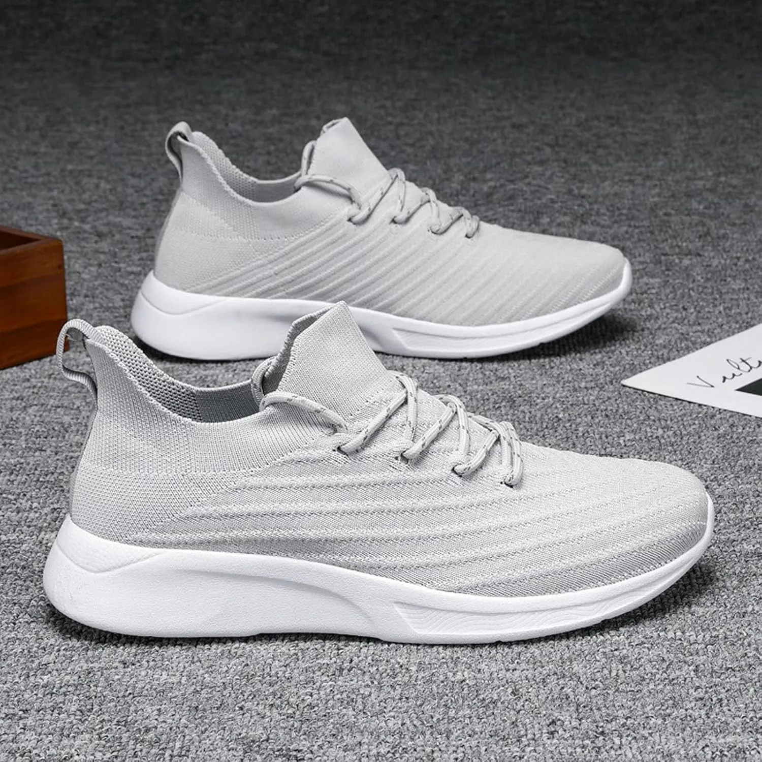 Men's Classic Casual Jogging Sneakers Recovery Air Athletic Running Tennis Shoe Lightweight Work Shoes for Men