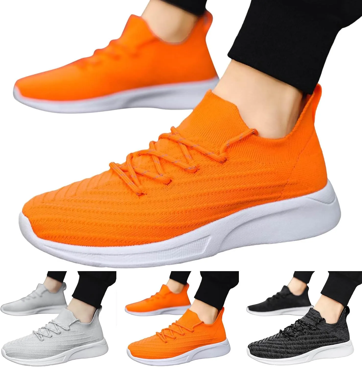 Men's Classic Casual Jogging Sneakers Recovery Air Athletic Running Tennis Shoe Lightweight Work Shoes for Men