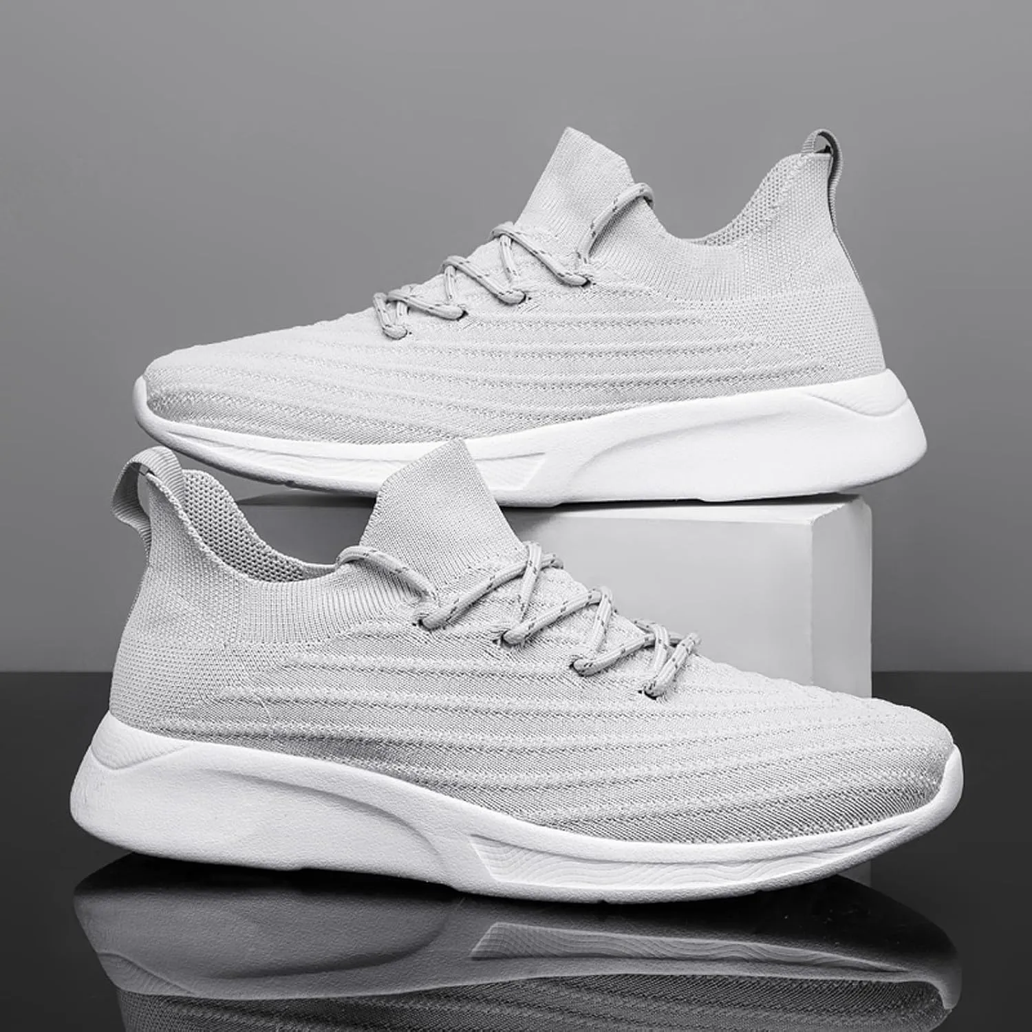Men's Classic Casual Jogging Sneakers Recovery Air Athletic Running Tennis Shoe Lightweight Work Shoes for Men