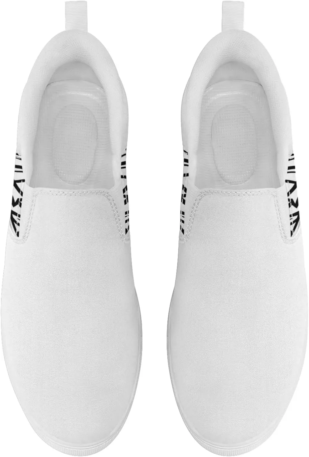 Men's Fashion Canvas Flat Shoes Women's Slip-On Easywear Breathable Lightweight Stylish Sneaker Scrawl Graphic Daily Footwear