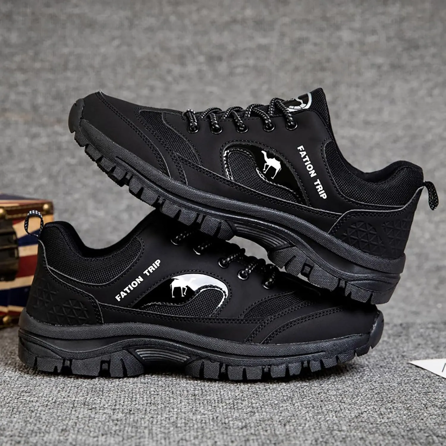 Men's Fashion Versatile Walking Shoes Portable Non Slip Fitness Workout Shoe Men's Lightweight Cushion Sneakers