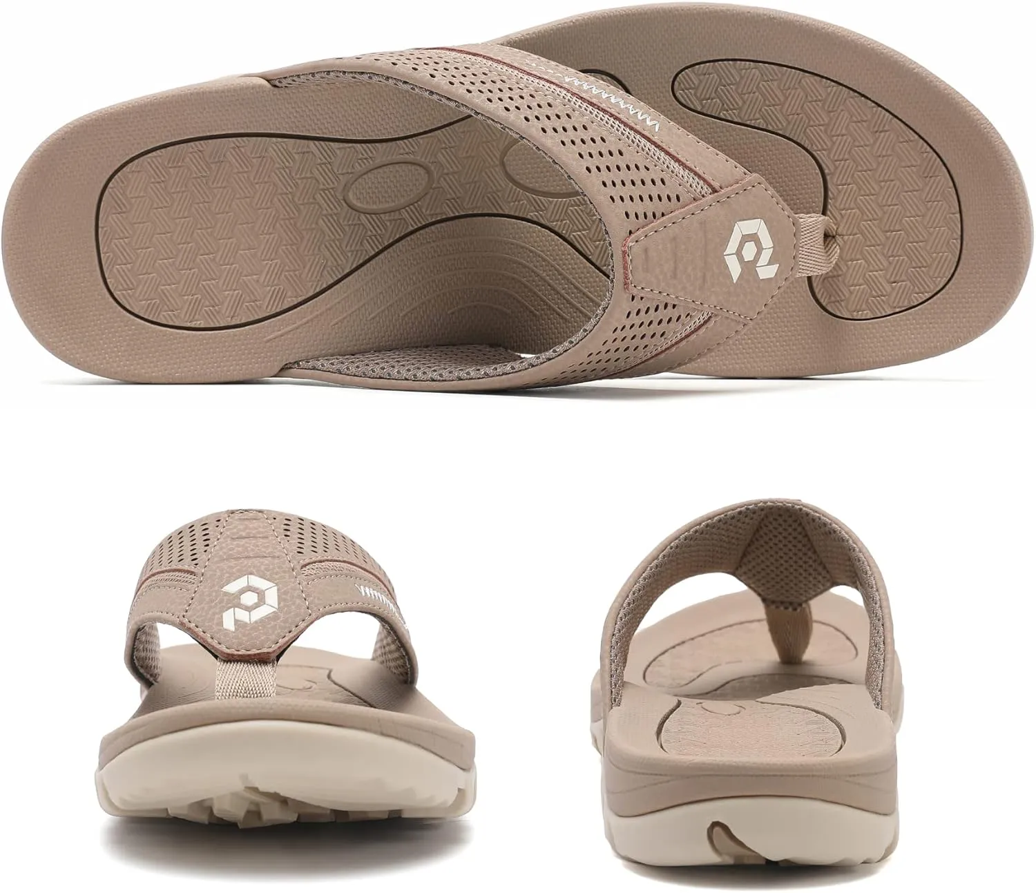Men's Flip-Flops, Thongs Sandals Durable Comfort Slippers for Beach