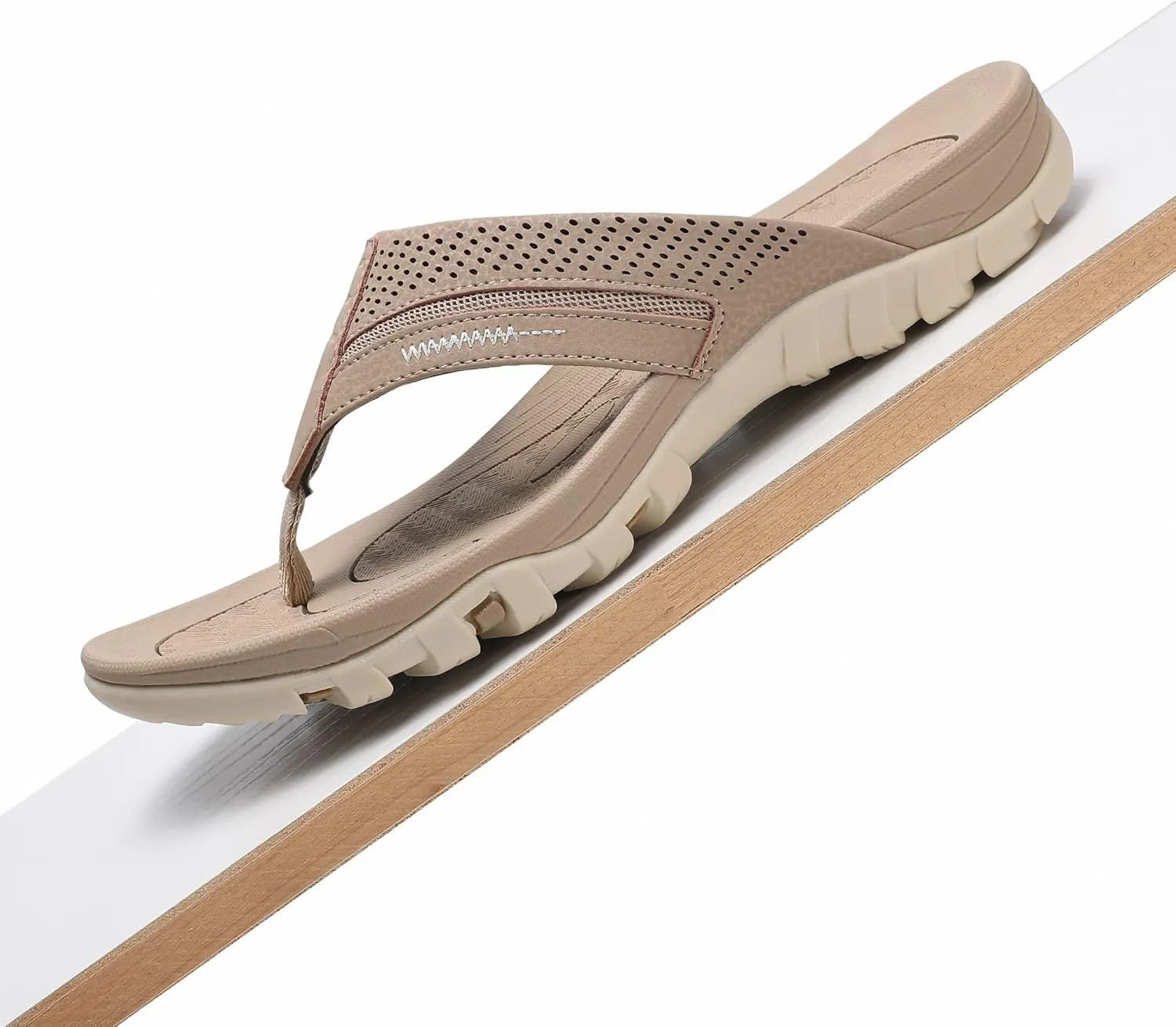 Men's Flip-Flops, Thongs Sandals Durable Comfort Slippers for Beach
