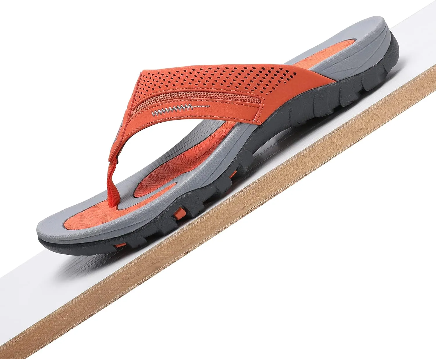Men's Flip-Flops, Thongs Sandals Durable Comfort Slippers for Beach