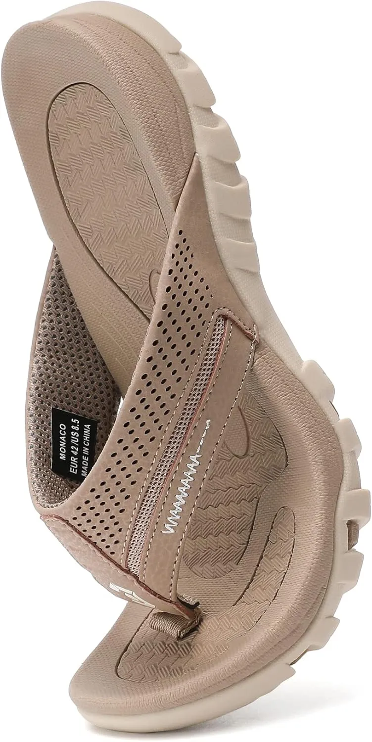 Men's Flip-Flops, Thongs Sandals Durable Comfort Slippers for Beach