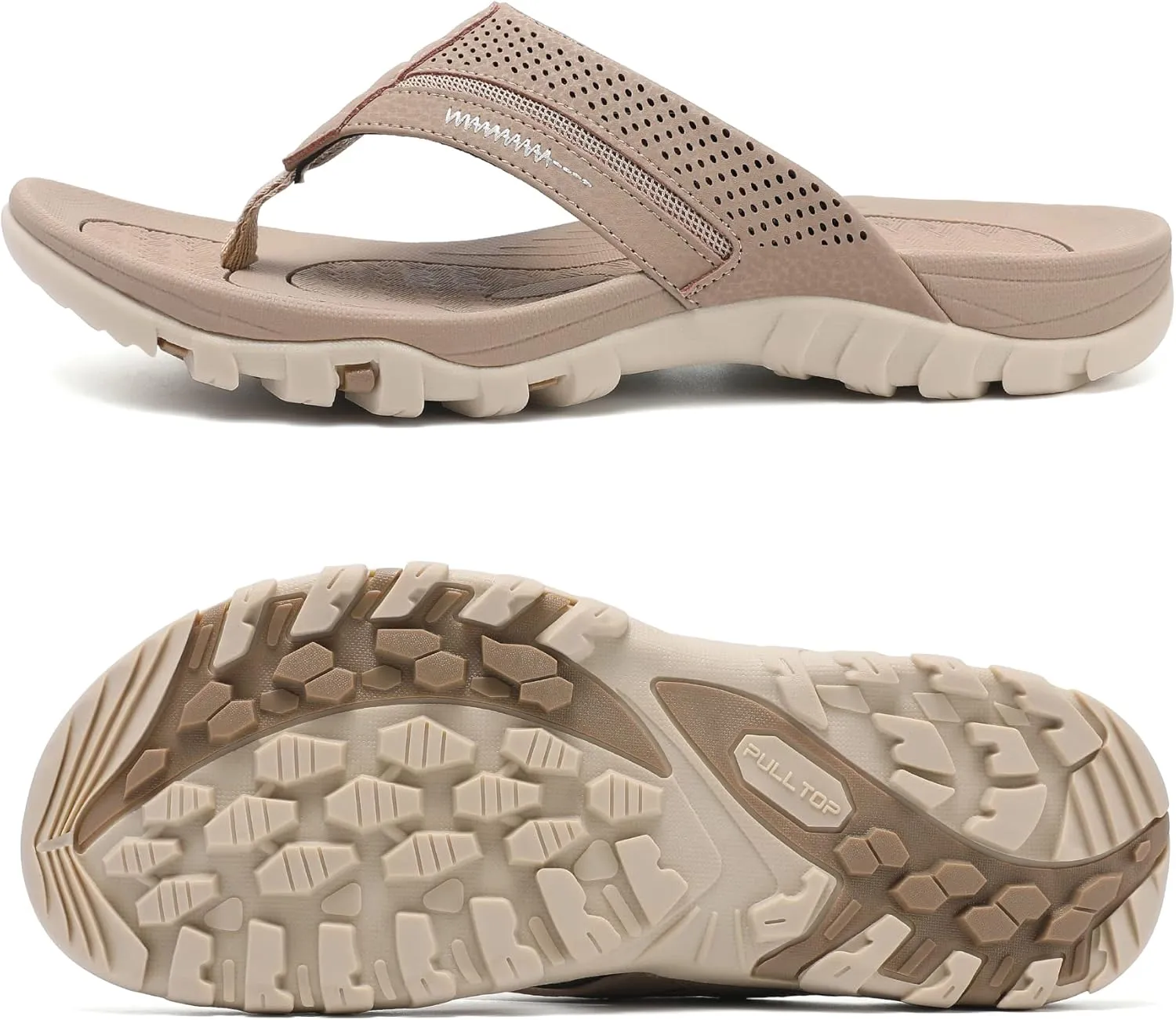 Men's Flip-Flops, Thongs Sandals Durable Comfort Slippers for Beach