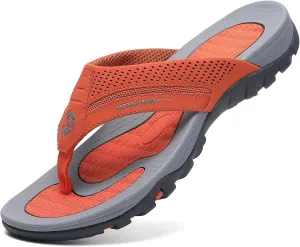 Men's Flip-Flops, Thongs Sandals Durable Comfort Slippers for Beach