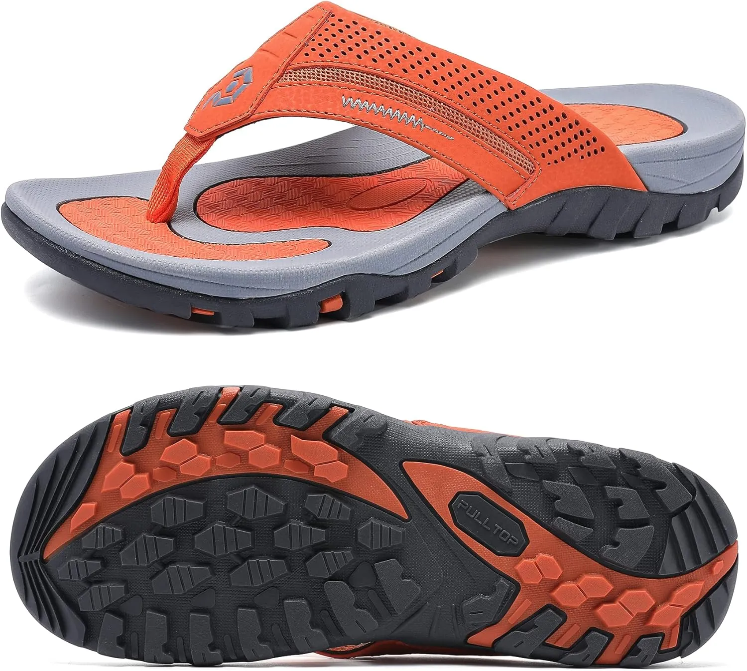 Men's Flip-Flops, Thongs Sandals Durable Comfort Slippers for Beach