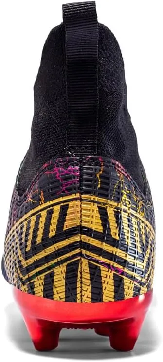 Mens High-Top Soccer Cleats for Training: Breathable Soccer Boots for Professional - Non Slip Football Shoes for Youth