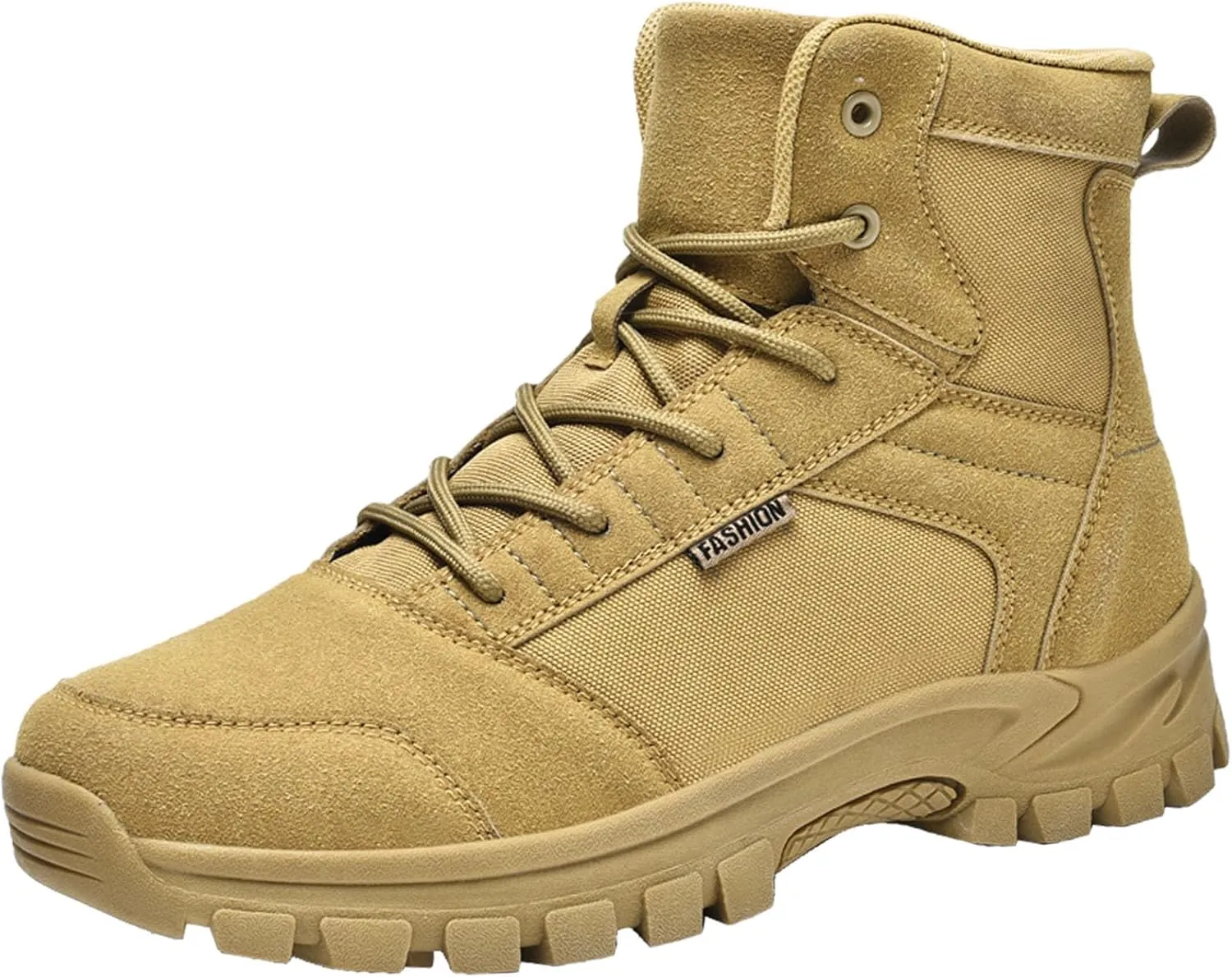 Men's Hiking Boots 6 Inches Tactical Work Boot Lightweight Suede Leather Military Combat Motorcycle Boots