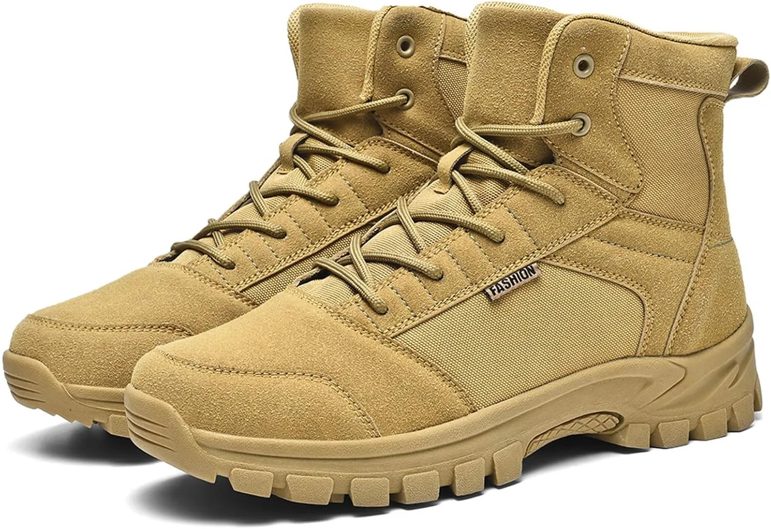 Men's Hiking Boots 6 Inches Tactical Work Boot Lightweight Suede Leather Military Combat Motorcycle Boots