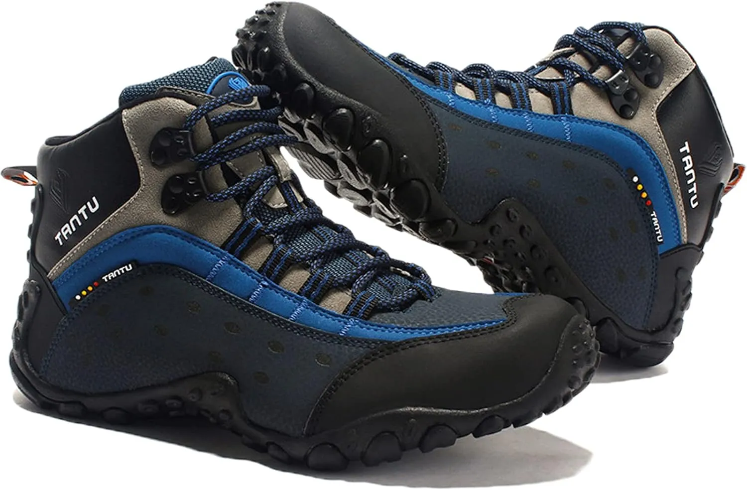Mens Hiking Boots Walking Shoes Trekking Trail Running Outdoor High Rise Lace-Up Anti-Slip Backpacking Camping Shoe