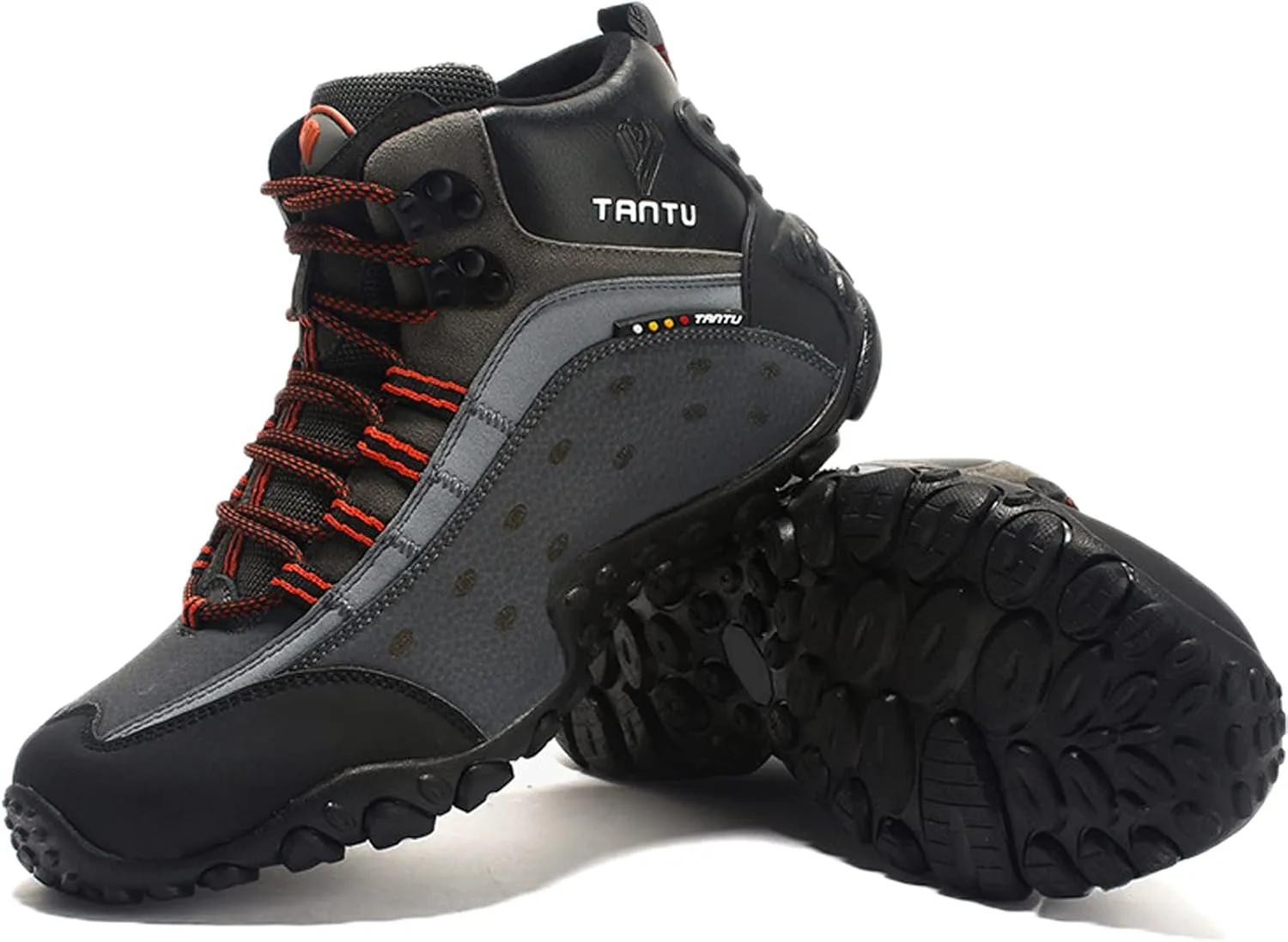 Mens Hiking Boots Walking Shoes Trekking Trail Running Outdoor High Rise Lace-Up Anti-Slip Backpacking Camping Shoe